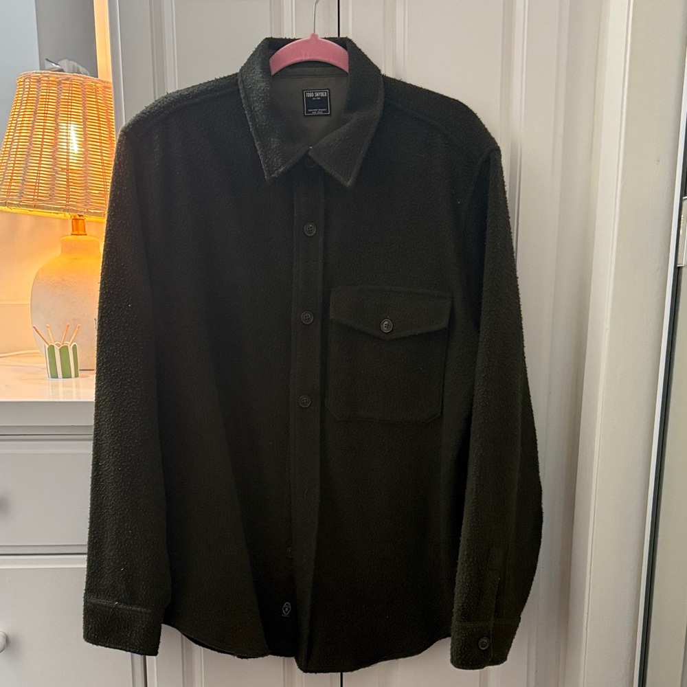 Todd Snyder Dark Green Casual Button Down Shirt